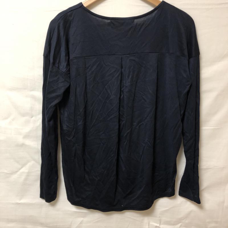 マルキスデブラン Marquise de blanc カットソー 長袖 38 無地 紺 / ネイビー / レディース USED 古着 中古 10006172