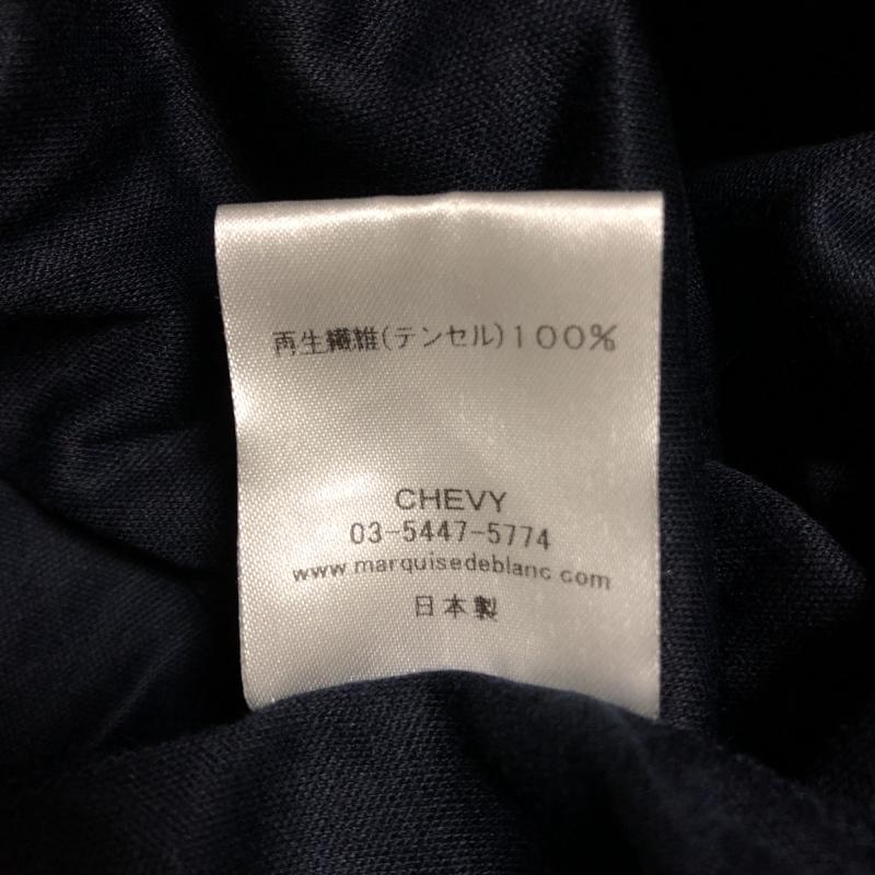 マルキスデブラン Marquise de blanc カットソー 長袖 38 無地 紺 / ネイビー / レディース USED 古着 中古 10006172