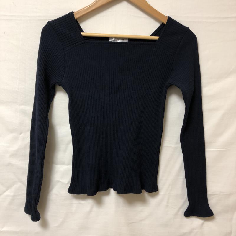 ドナマリー DONA MARIE カットソー 長袖 38 無地 紺 / ネイビー / レディース USED 古着 中古 10006180
