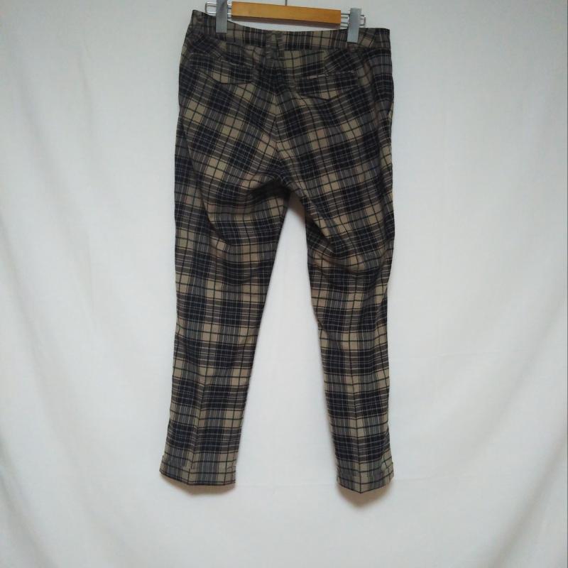 ロペピクニック ROPE' PICNIC パンツ スラックス 38 チェック 黒 / ブラック / X ベージュ / ベージュ / レディース USED 古着 中古 10006200