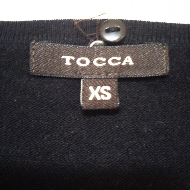 トッカ TOCCA カーディガン 長袖 XS 無地 黒 / ブラック / レディース USED 古着 中古 10006225