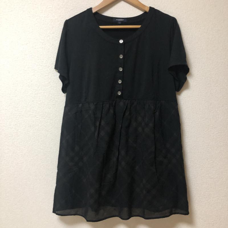 バーバリーロンドン Burberry London ワンピース ミニスカート 5 無地 X チェック 黒 / ブラック / レディース USED 古着 中古 10006237
