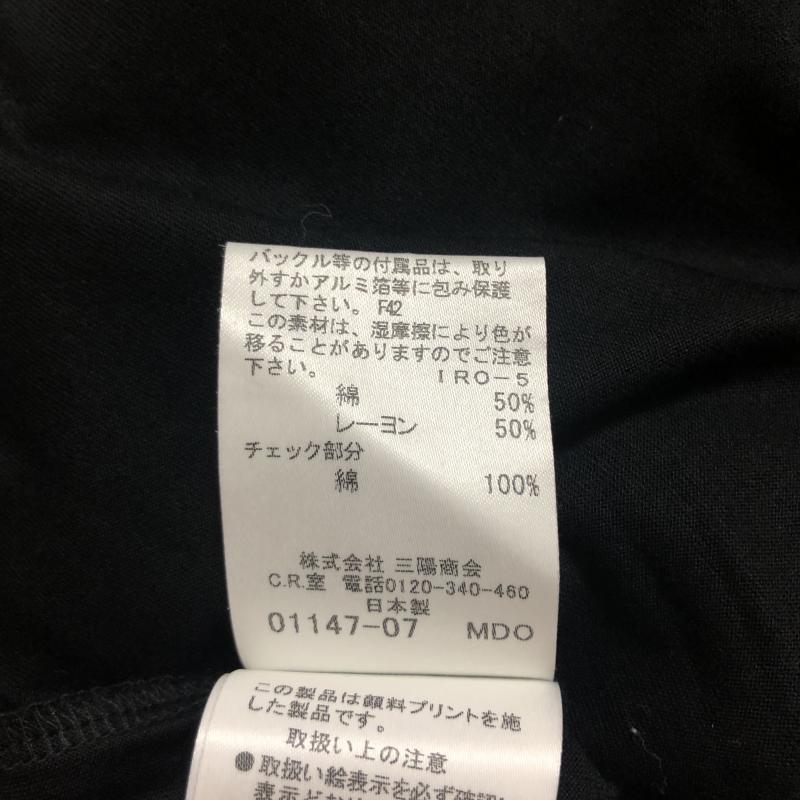 バーバリーロンドン Burberry London ワンピース ミニスカート 5 無地 X チェック 黒 / ブラック / レディース USED 古着 中古 10006237