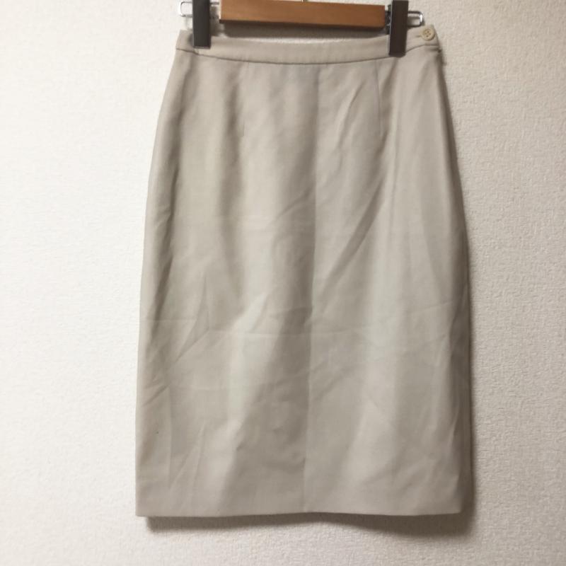 ジョルジオアルマーニ GIORGIO ARMANI スカート ひざ丈スカート 38 無地 ベージュ / ベージュ / レディース USED 古着 中古 10006259
