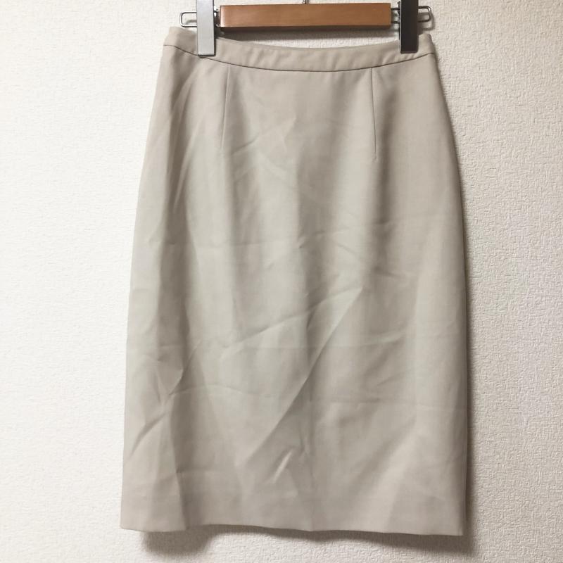 ジョルジオアルマーニ GIORGIO ARMANI スカート ひざ丈スカート 38 無地 ベージュ / ベージュ / レディース USED 古着 中古 10006259