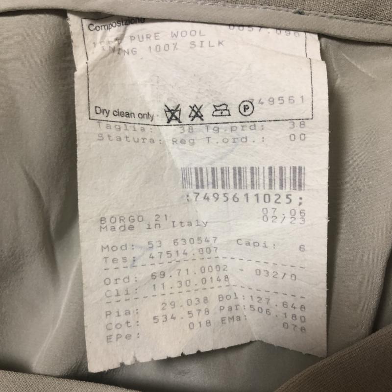 ジョルジオアルマーニ GIORGIO ARMANI スカート ひざ丈スカート 38 無地 ベージュ / ベージュ / レディース USED 古着 中古 10006259