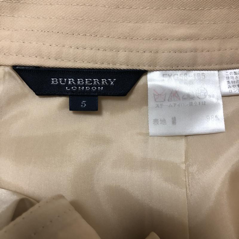 バーバリーロンドン Burberry London スカート ひざ丈スカート 5 無地 ベージュ / ベージュ / レディース USED 古着 中古 10006269
