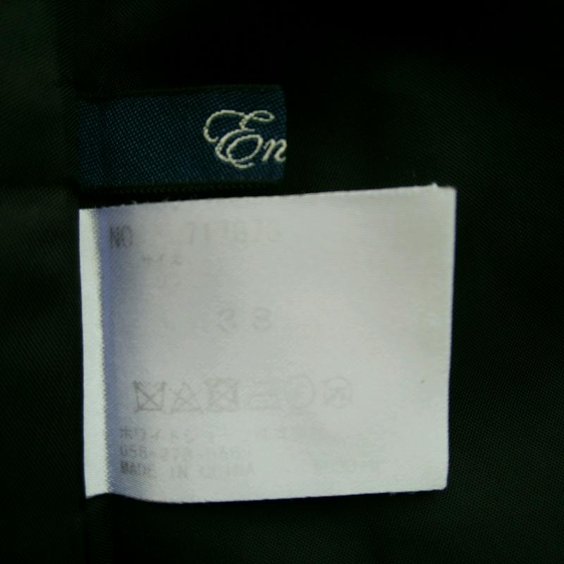 エンネア Ennea スカート ひざ丈スカート プリーツスカート 38 無地 黒 / ブラック / レディース USED 古着 中古 10006321