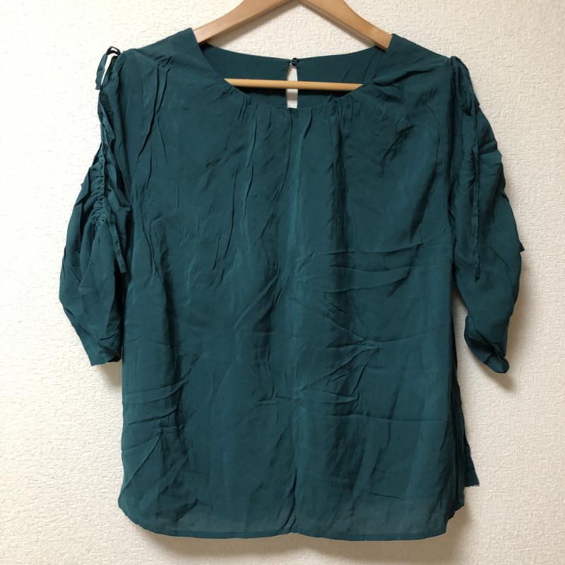 イェッカ ヴェッカ YECCA VECCA カットソー 七分袖 FREE 無地 緑 / グリーン / レディース USED 古着 中古 10006355