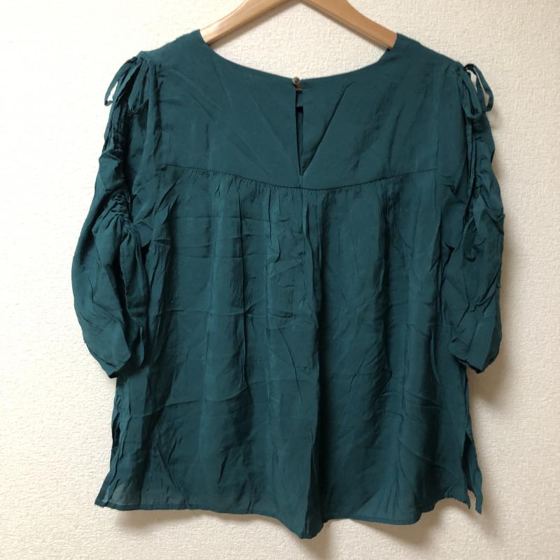 イェッカ ヴェッカ YECCA VECCA カットソー 七分袖 FREE 無地 緑 / グリーン / レディース USED 古着 中古 10006355