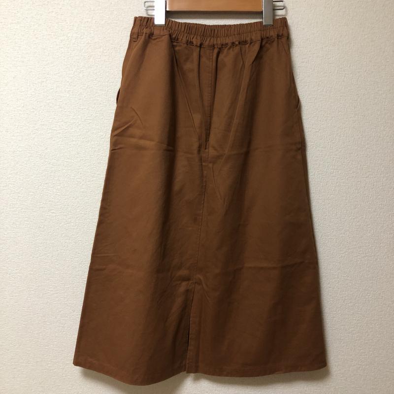 イーハイフンワールドギャラリーピー E hyphen world gallery PEACE スカート ロングスカート デニムスカート FREE 無地 茶 / ブラウン / レディース USED 古着 中古 10006375