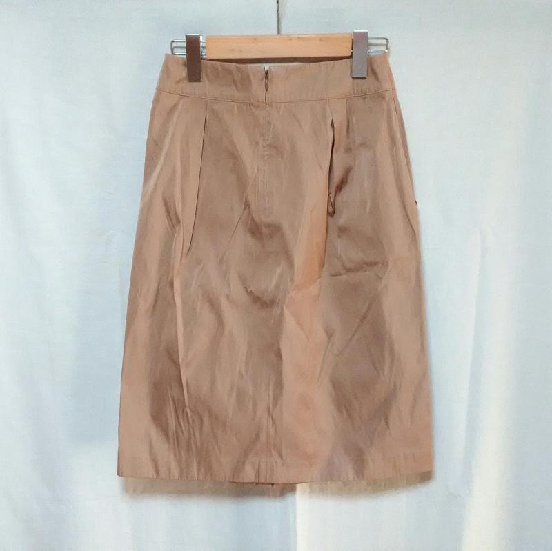ソブ SOV. スカート ひざ丈スカート 36 無地 ベージュ / ベージュ / レディース USED 古着 中古 10006390
