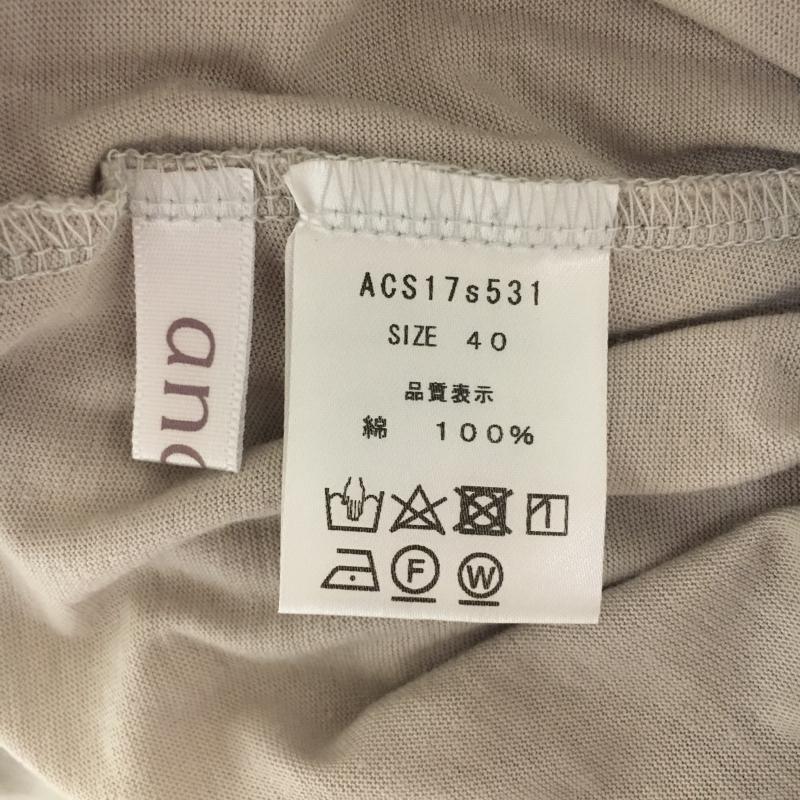 アナナス anana カットソー 半袖 ドルマンカットソー 40 無地 灰 / グレー / レディース USED 古着 中古 10006450