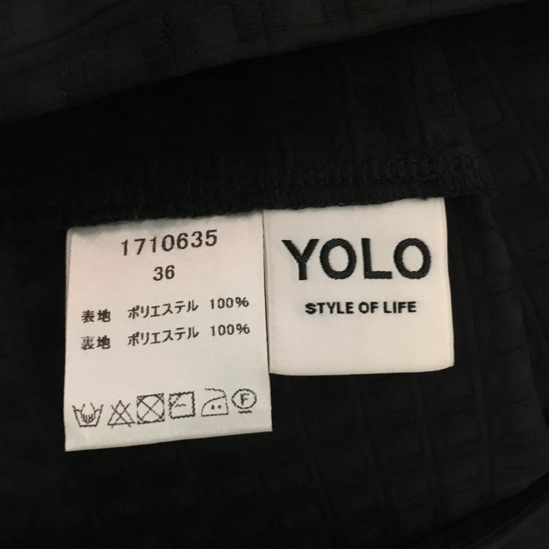 ヨーロ YOLO シャツ、ブラウス 半袖 36 チェック 黒 / ブラック / レディース USED 古着 中古 10006454