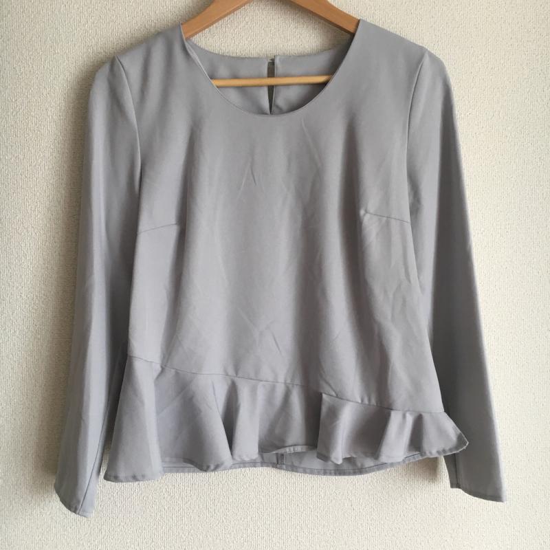 エマテイラー Emma Taylor シャツ、ブラウス 長袖 36 無地 青 / ブルー / レディース USED 古着 中古 10006469