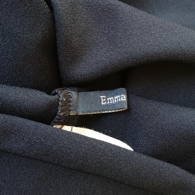 エマテイラー Emma Taylor カットソー 長袖 40 無地 紺 / ネイビー / レディース USED 古着 中古 10006524