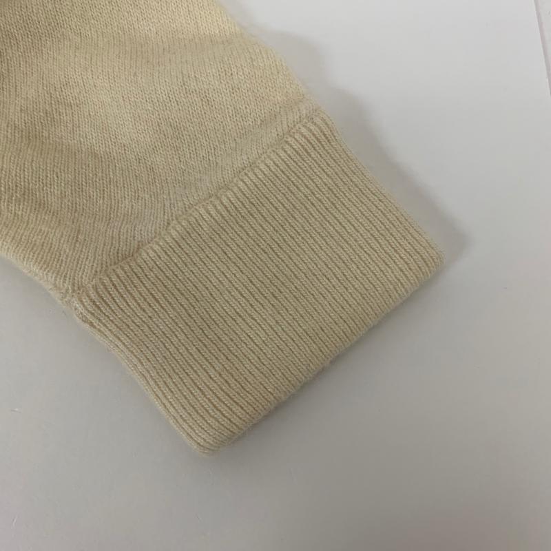 バーバリーブルーレーベル BURBERRY BLUE LABEL ニット、セーター 七分袖 38 無地 X ワンポイント 白 / ホワイト / レディース USED 古着 中古 10006570