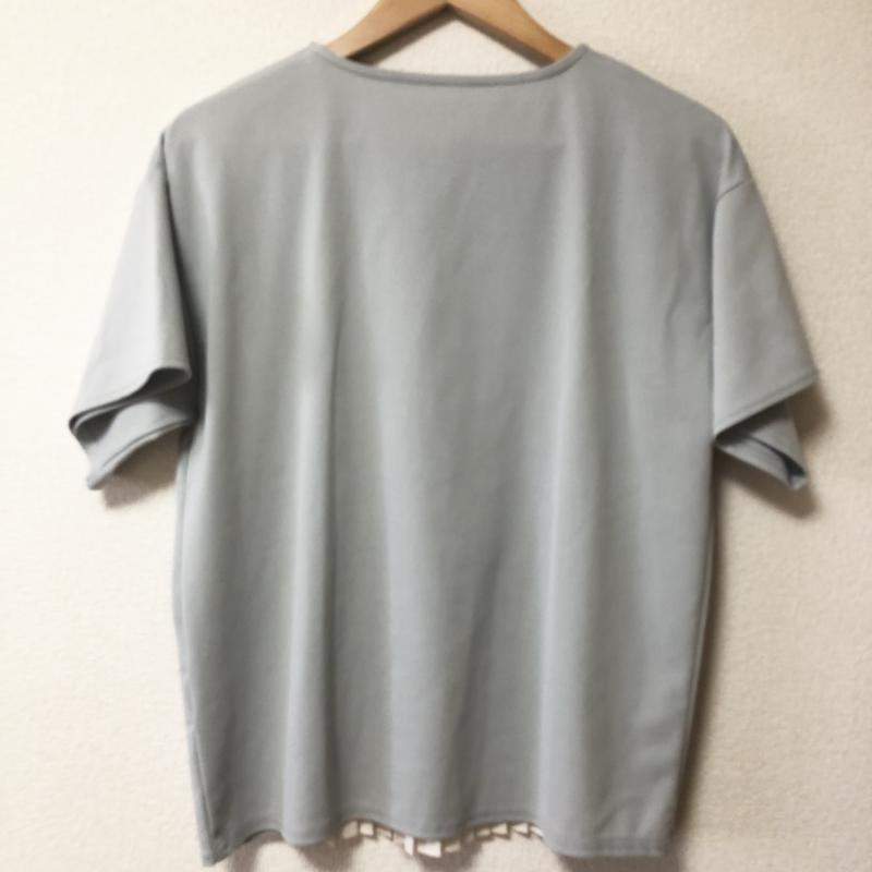 ヨーロ YOLO カットソー 半袖 38 無地 白 / ホワイト / X 緑 / グリーン / レディース USED 古着 中古 10006628