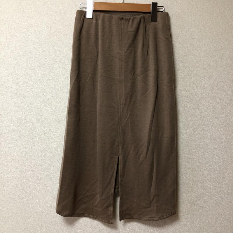 ノーブルブラン NobleBlanc スカート ひざ丈スカート 38 無地 茶 / ブラウン / レディース USED 古着 中古 10006632