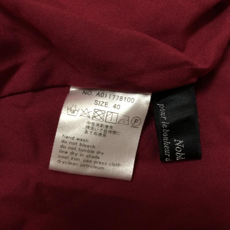ノーブルブラン NobleBlanc スカート ひざ丈スカート 40 無地 赤 / レッド / レディース USED 古着 中古 10006633