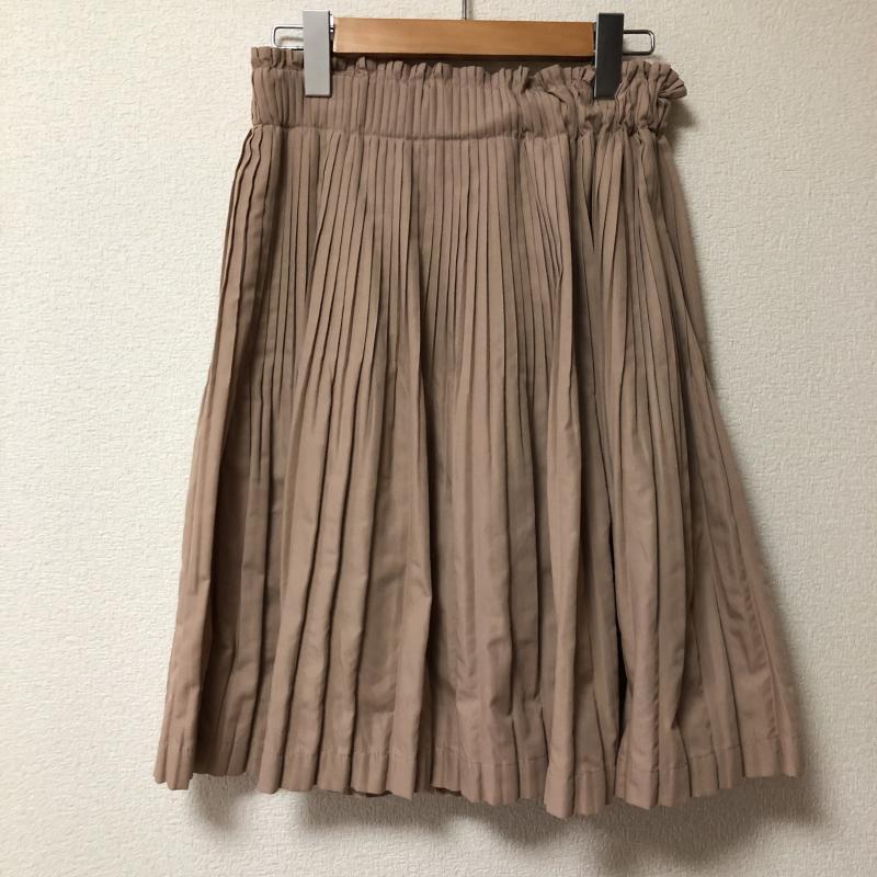 ヨーロ YOLO スカート ミニスカート 40 無地 茶 / ブラウン / レディース USED 古着 中古 10006635