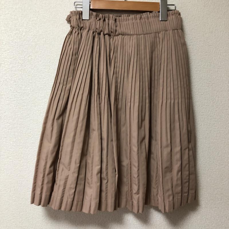 ヨーロ YOLO スカート ミニスカート 40 無地 茶 / ブラウン / レディース USED 古着 中古 10006635