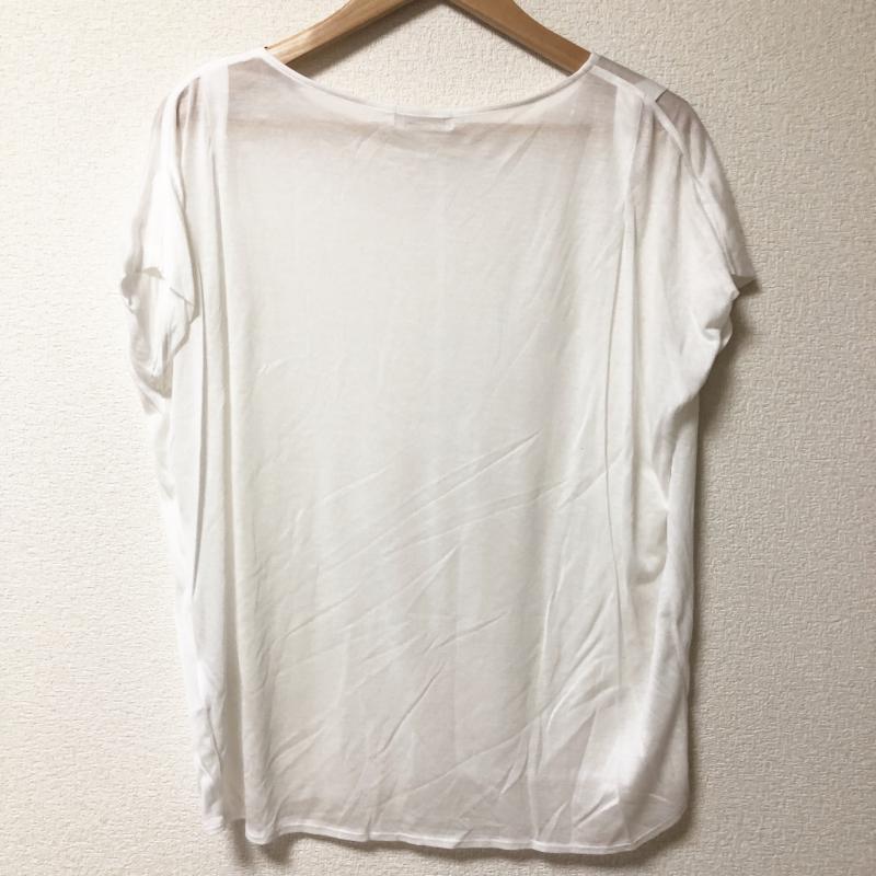 セブンアイディ コンセプト 7-ID concept. カットソー 半袖 FREE 無地 白 / ホワイト / レディース USED 古着 中古 10006642
