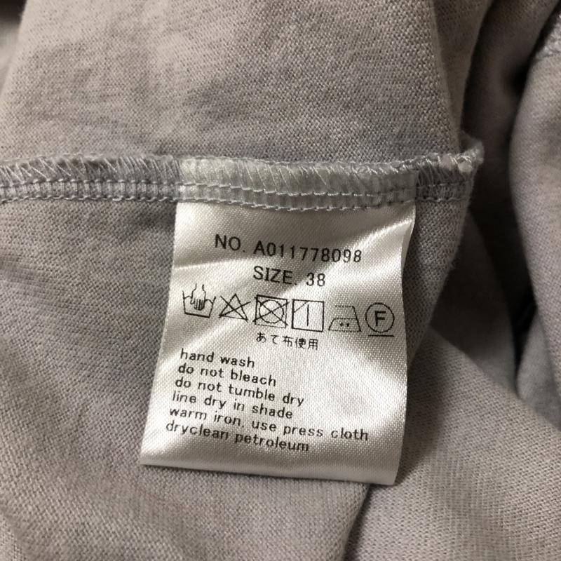 ノーブルブラン NobleBlanc カットソー 長袖 38 無地 灰 / グレー / レディース USED 古着 中古 10006654