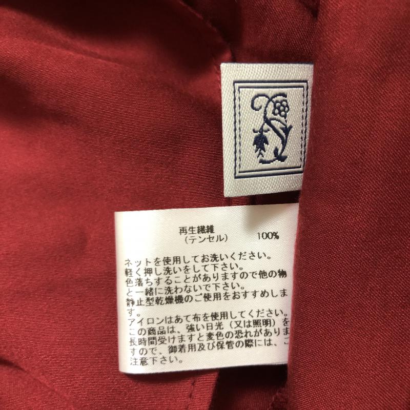 シードレイク Seadrake カットソー 長袖 36 無地 赤 / レッド / レディース USED 古着 中古 10006657