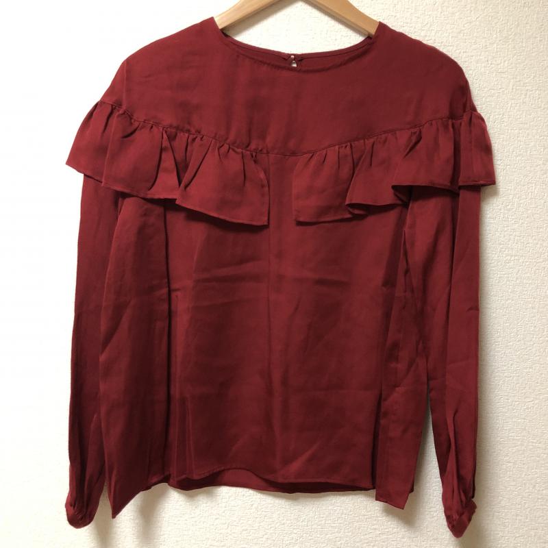 シードレイク Seadrake カットソー 長袖 36 無地 赤 / レッド / レディース USED 古着 中古 10006660