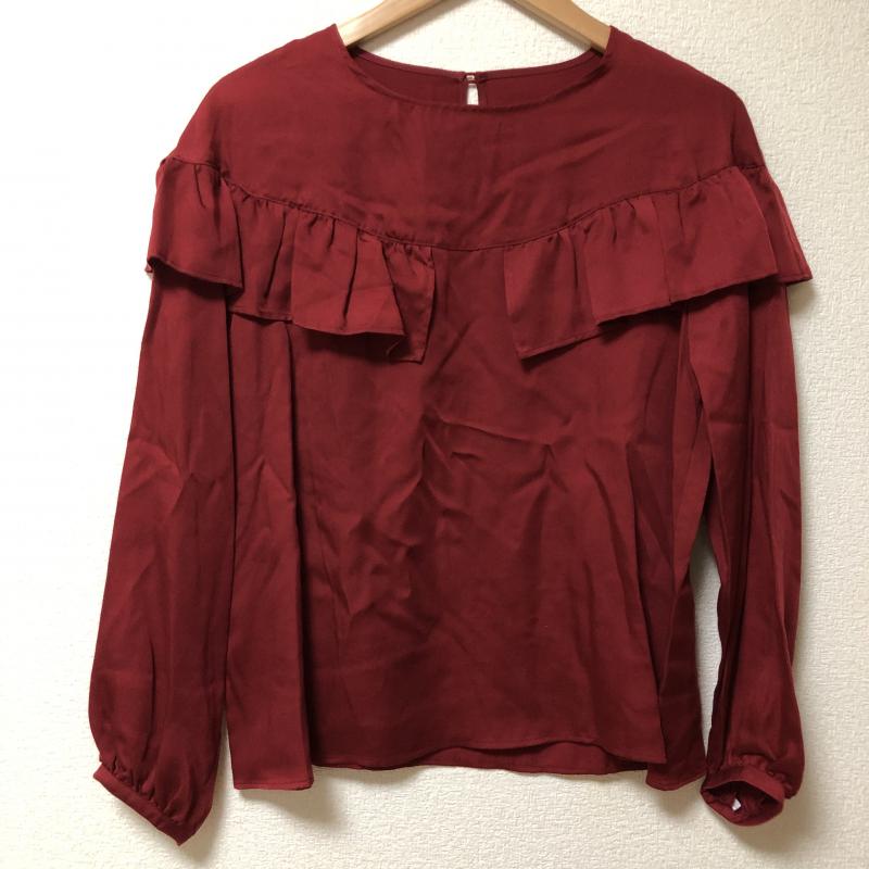 シードレイク Seadrake カットソー 長袖 36 無地 赤 / レッド / レディース USED 古着 中古 10006661