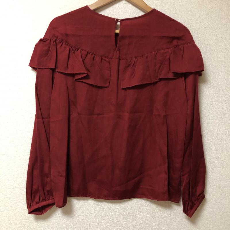 シードレイク Seadrake カットソー 長袖 36 無地 赤 / レッド / レディース USED 古着 中古 10006665