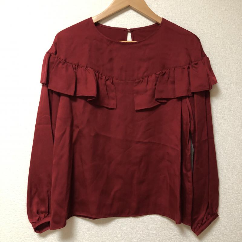 シードレイク Seadrake カットソー 長袖 36 無地 赤 / レッド / レディース USED 古着 中古 10006666