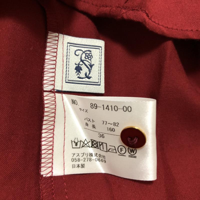 シードレイク Seadrake カットソー 長袖 36 無地 赤 / レッド / レディース USED 古着 中古 10006667