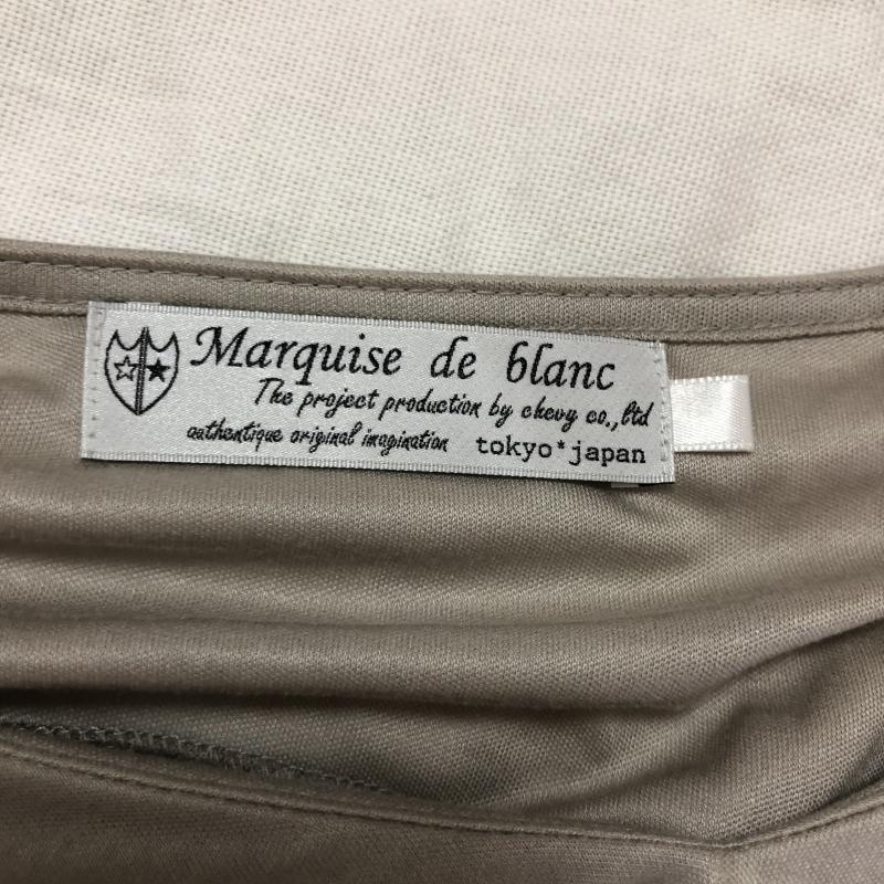マルキスデブラン Marquise de blanc カットソー 長袖 38 無地 灰 / グレー / レディース USED 古着 中古 10006671