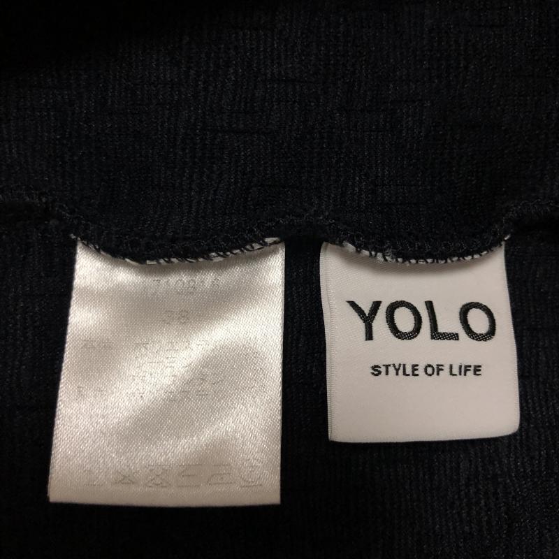 ヨーロ YOLO カットソー 七分袖 38 無地 紺 / ネイビー / レディース USED 古着 中古 10006674