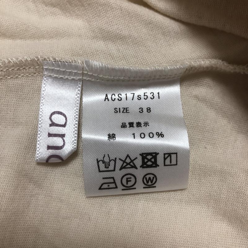 アナナス anana カットソー 七分袖 38 無地 ベージュ / ベージュ / レディース USED 古着 中古 10006675