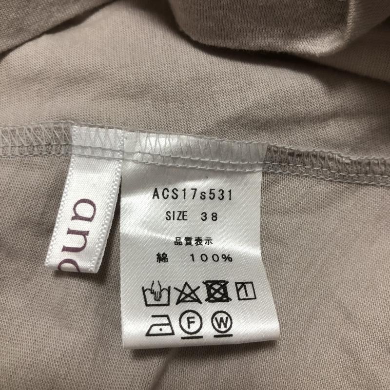 アナナス anana カットソー 七分袖 38 無地 灰 / グレー / レディース USED 古着 中古 10006677