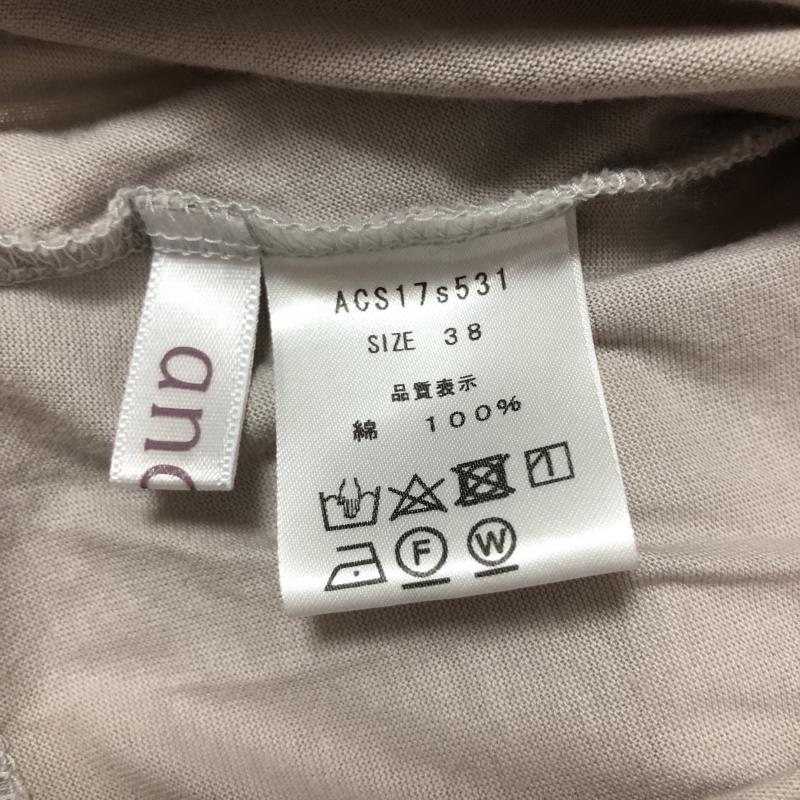 アナナス anana カットソー 七分袖 38 無地 灰 / グレー / レディース USED 古着 中古 10006678