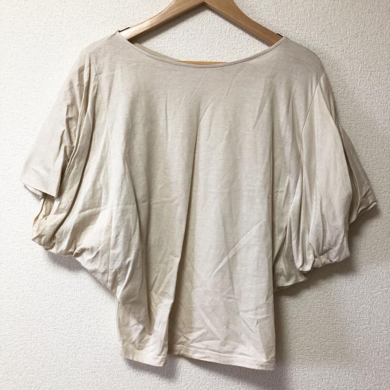 アナナス anana カットソー 七分袖 36 無地 ベージュ / ベージュ / レディース USED 古着 中古 10006679