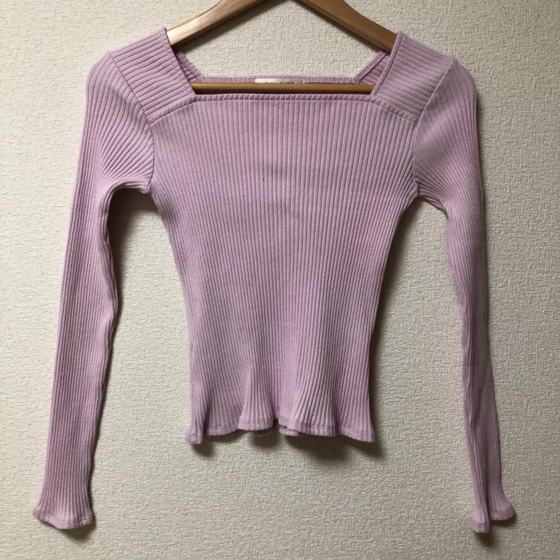 ドナマリー DONA MARIE カットソー 長袖 36 無地 桃 / ピンク / レディース USED 古着 中古 10006702