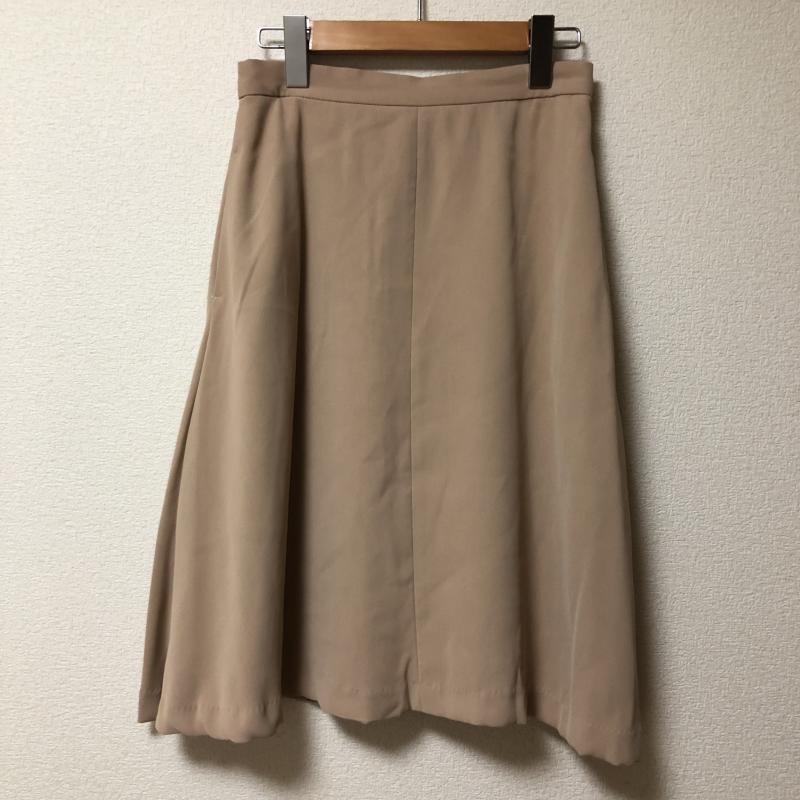 エンネア Ennea スカート ひざ丈スカート 38 無地 ベージュ / ベージュ / レディース USED 古着 中古 10006707