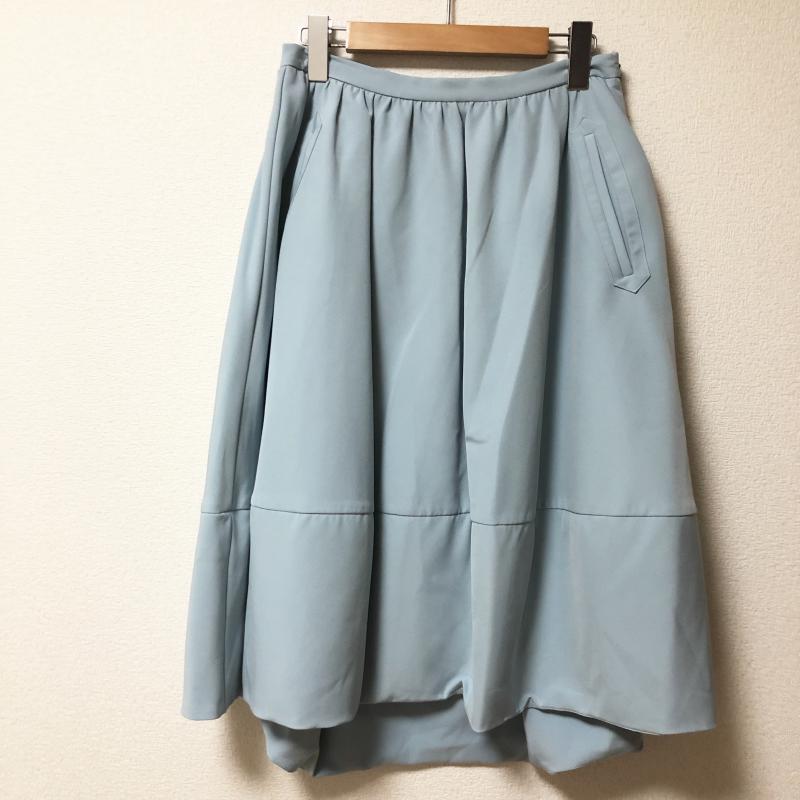 エマテイラー Emma Taylor スカート ひざ丈スカート 40 無地 青 / ブルー / レディース USED 古着 中古 10006711