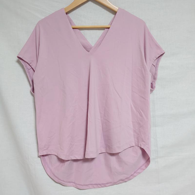 ロージー ROSIEE カットソー 半袖 38 無地 桃 / ピンク / レディース USED 古着 中古 10006727