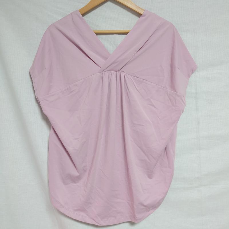 ロージー ROSIEE カットソー 半袖 38 無地 桃 / ピンク / レディース USED 古着 中古 10006727