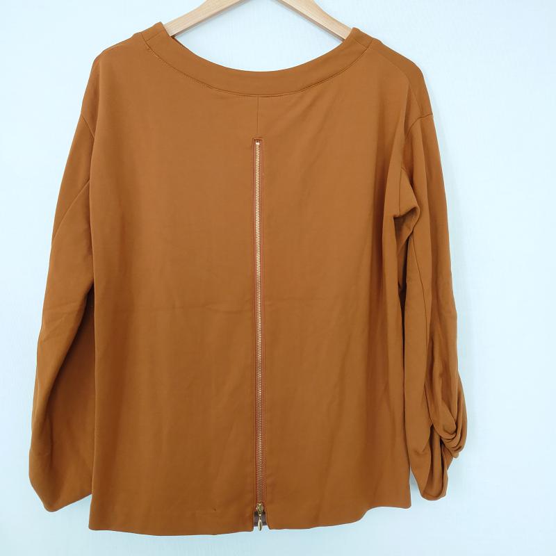 エンネア Ennea カットソー 長袖 38 無地 茶 / ブラウン / レディース USED 古着 中古 10006749