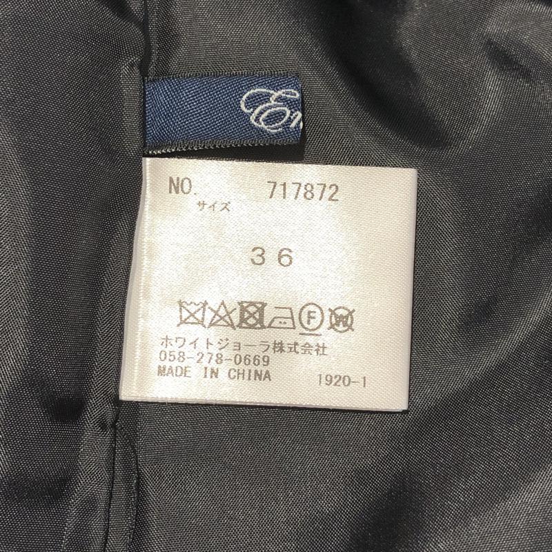 エンネア Ennea スカート ひざ丈スカート 36 無地 黒 / ブラック / レディース USED 古着 中古 10006850