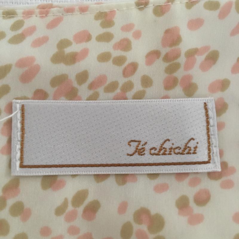 テチチ Te chichi ワンピース ひざ丈スカート M X 総柄 ベージュ / ベージュ / レディース USED 古着 中古 10006875