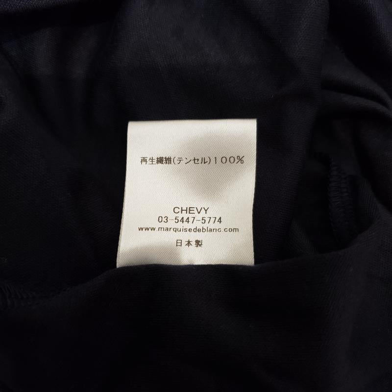 マルキスデブラン Marquise de blanc カットソー 長袖 38 無地 紺 / ネイビー / レディース USED 古着 中古 10006911