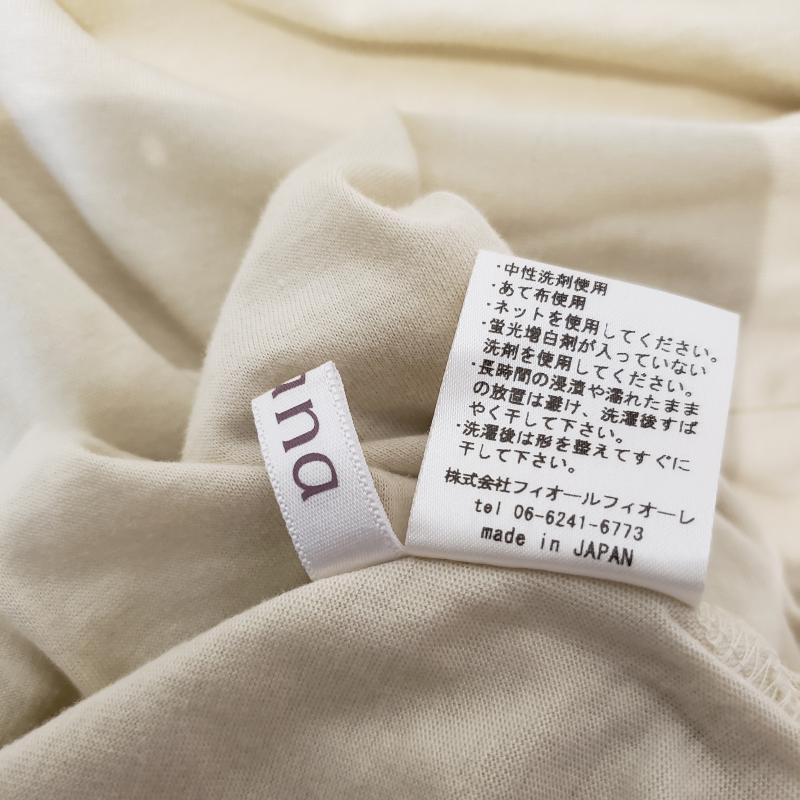 アナナス anana カットソー 半袖 40 無地 白 / ホワイト / レディース USED 古着 中古 10006925